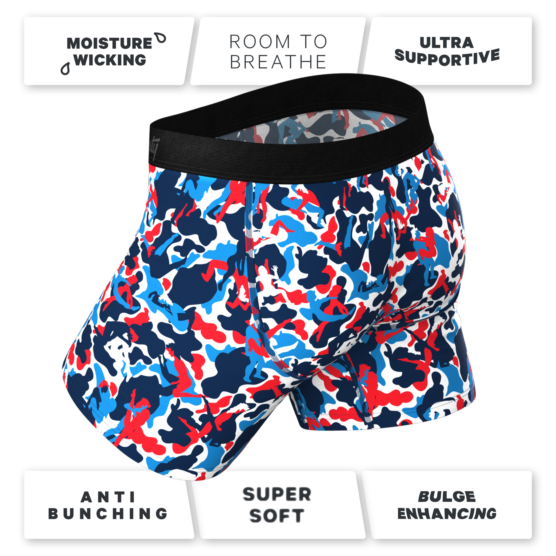 The Grand Finale | USA Camouflage Ball Hammock® Pouch Underwear With Fly