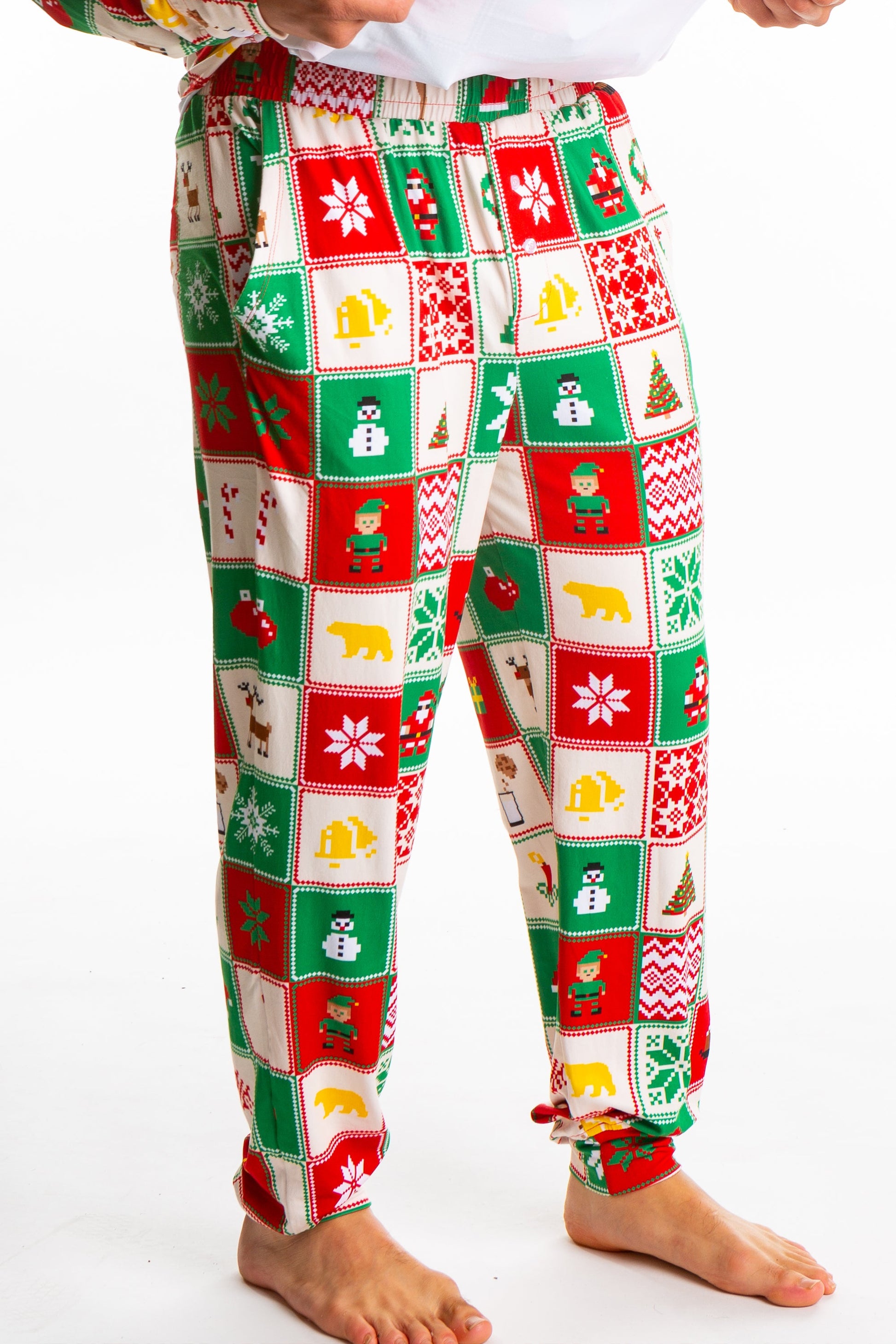  Grandma's Monstrosity | Mens Quilt Print Pajama Bottoms