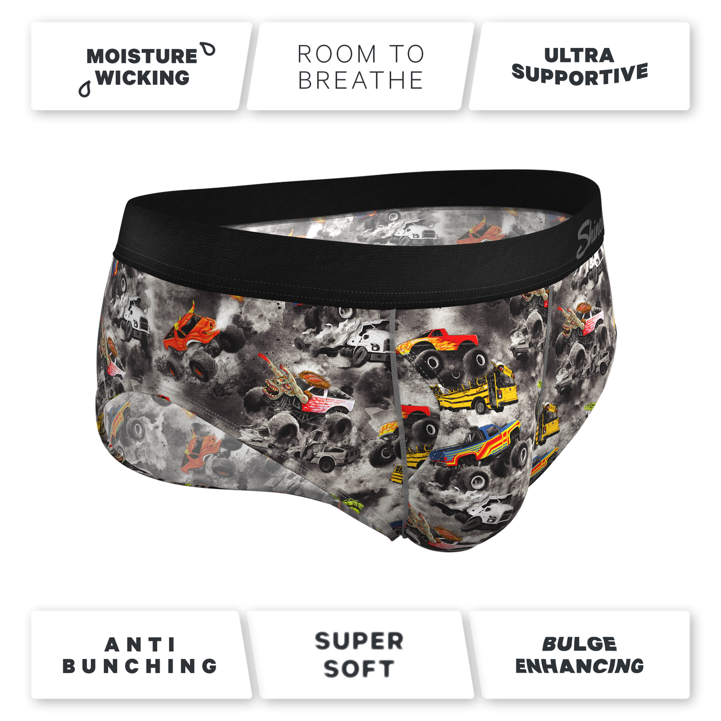  The Here Be Monsters | Monster Truck Ball Hammock® Pouch Underwear Briefs