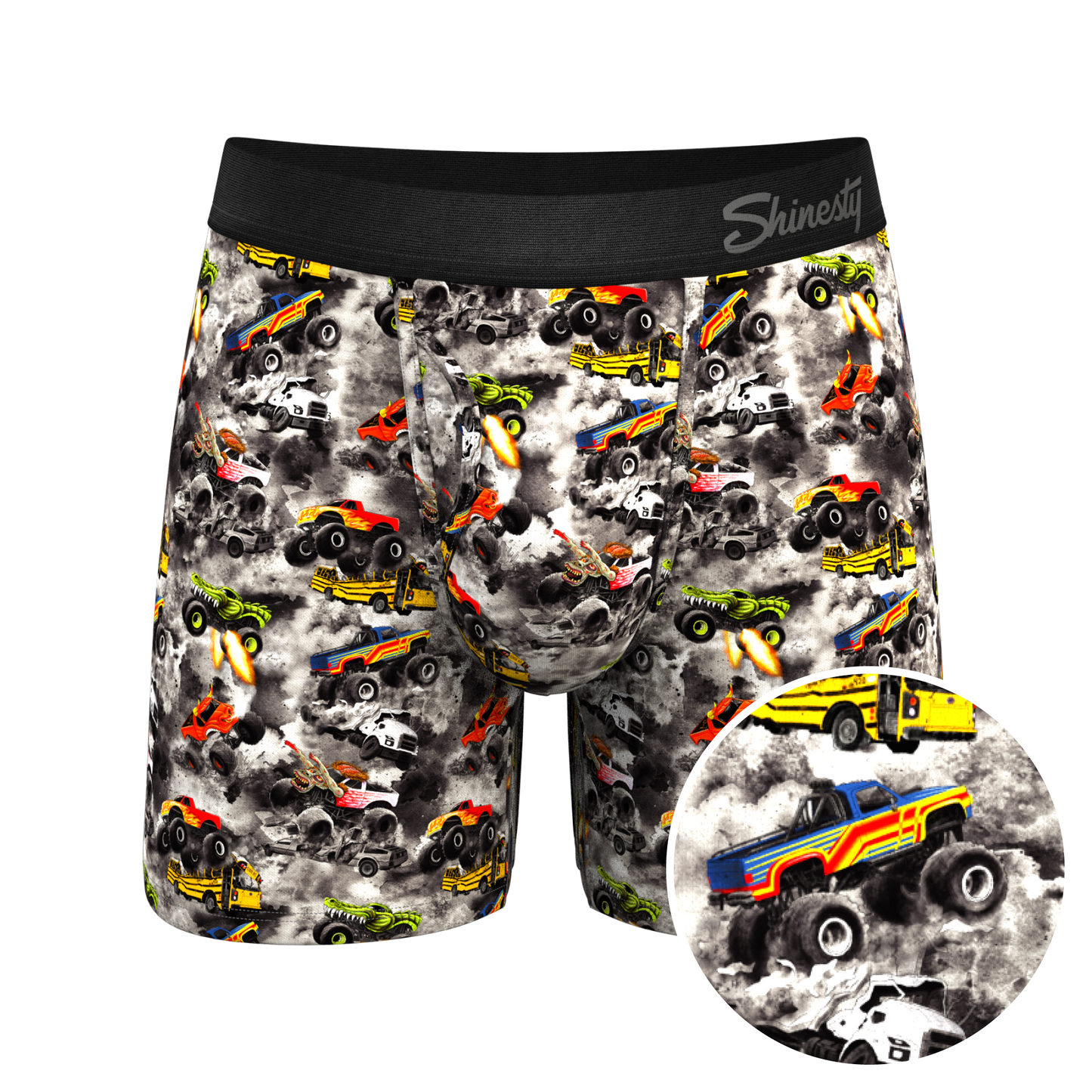  The Here Be Monsters | Monster Truck Ball Hammock® Pouch Underwear With Fly