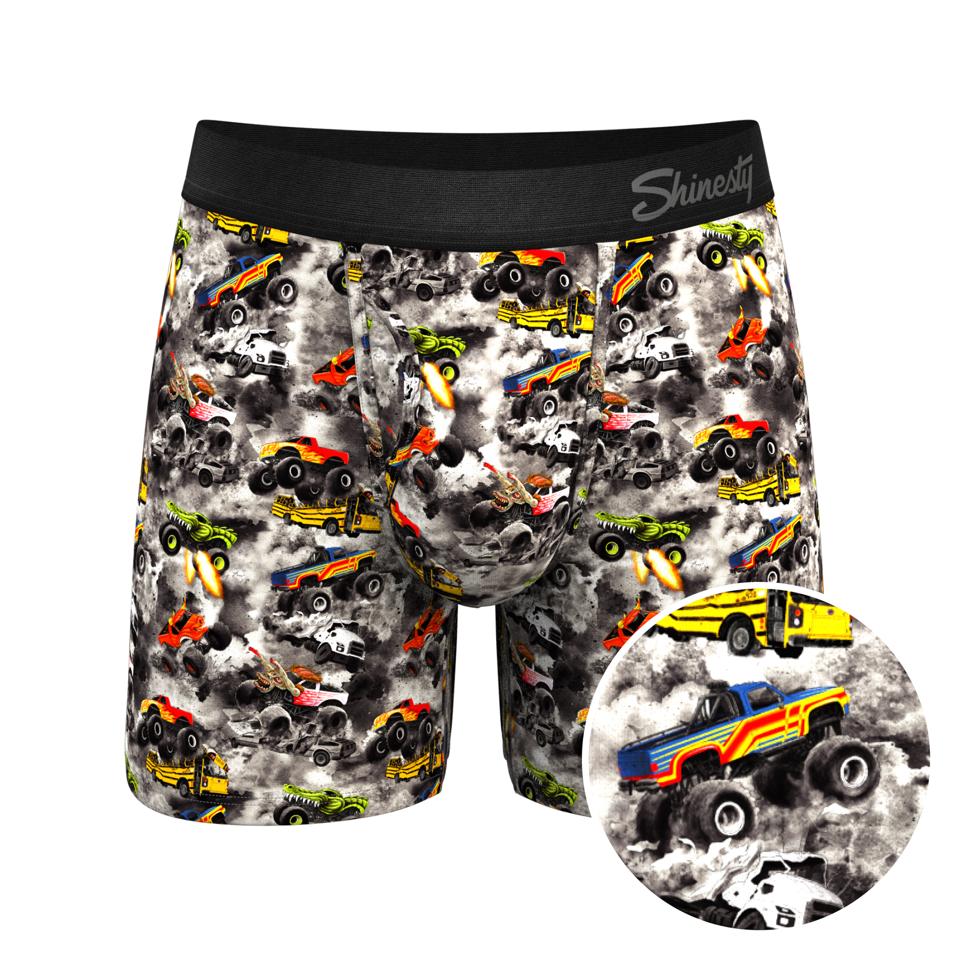  The Here Be Monsters | Monster Truck Ball Hammock® Pouch Underwear With Fly