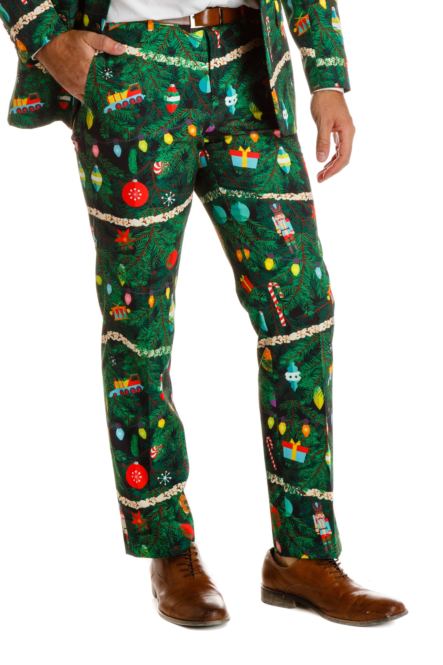  The Christmas Tree Camo | Men's Christmas Tree Print Pants