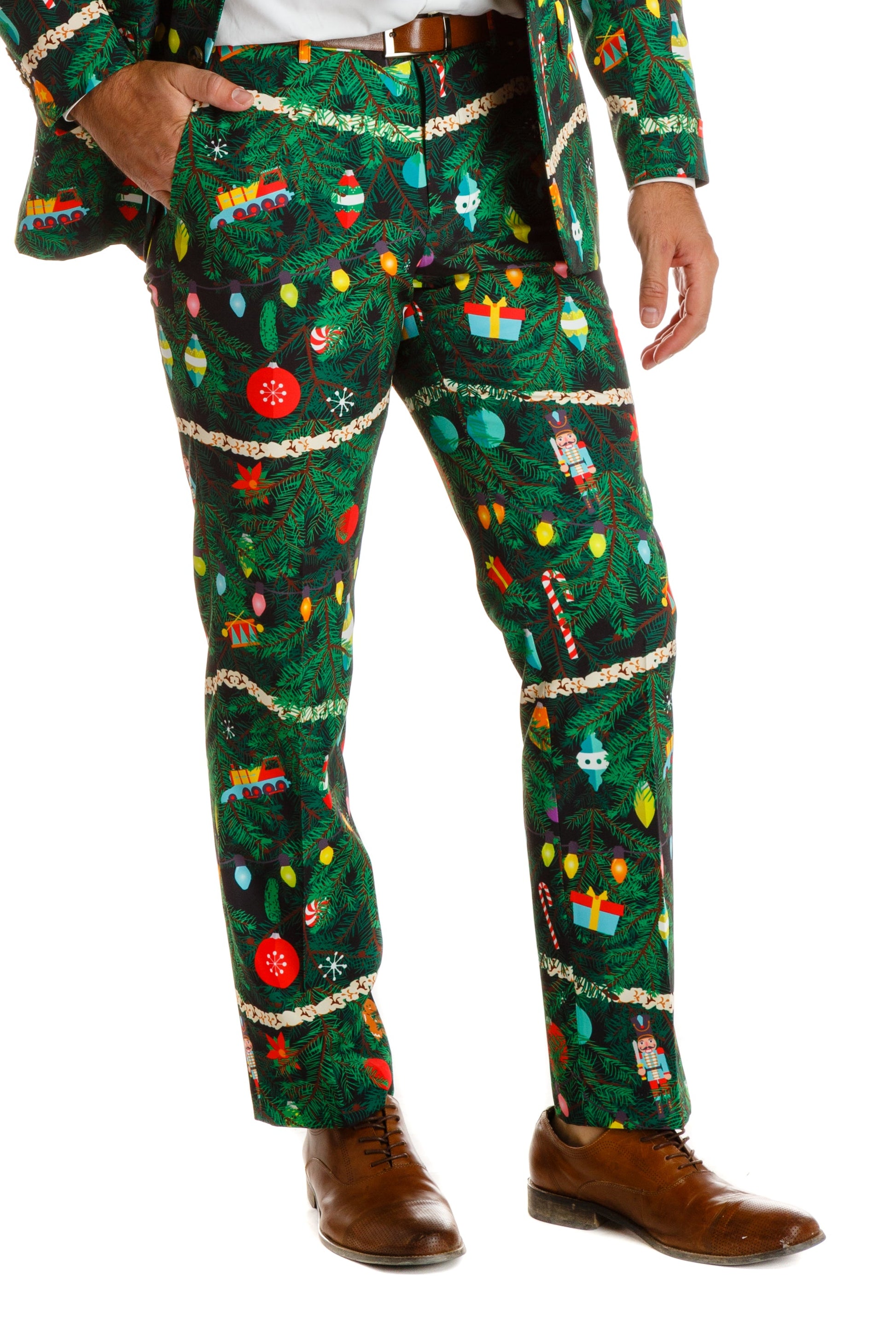  The Christmas Tree Camo | Men's Christmas Tree Print Pants