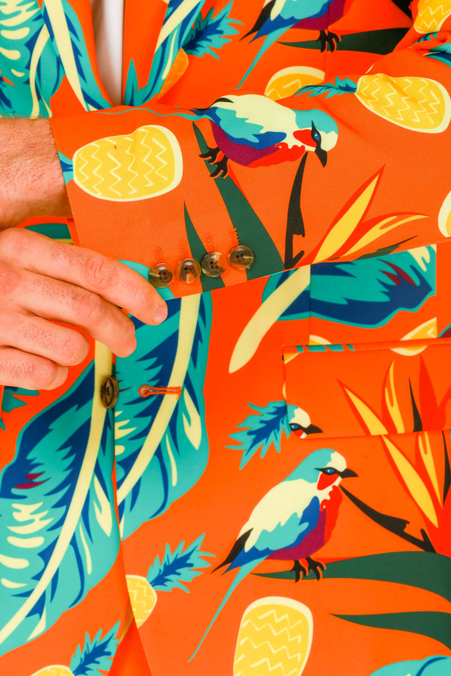  The Cruise Ship Casanova | Orange Hawaiian Suit