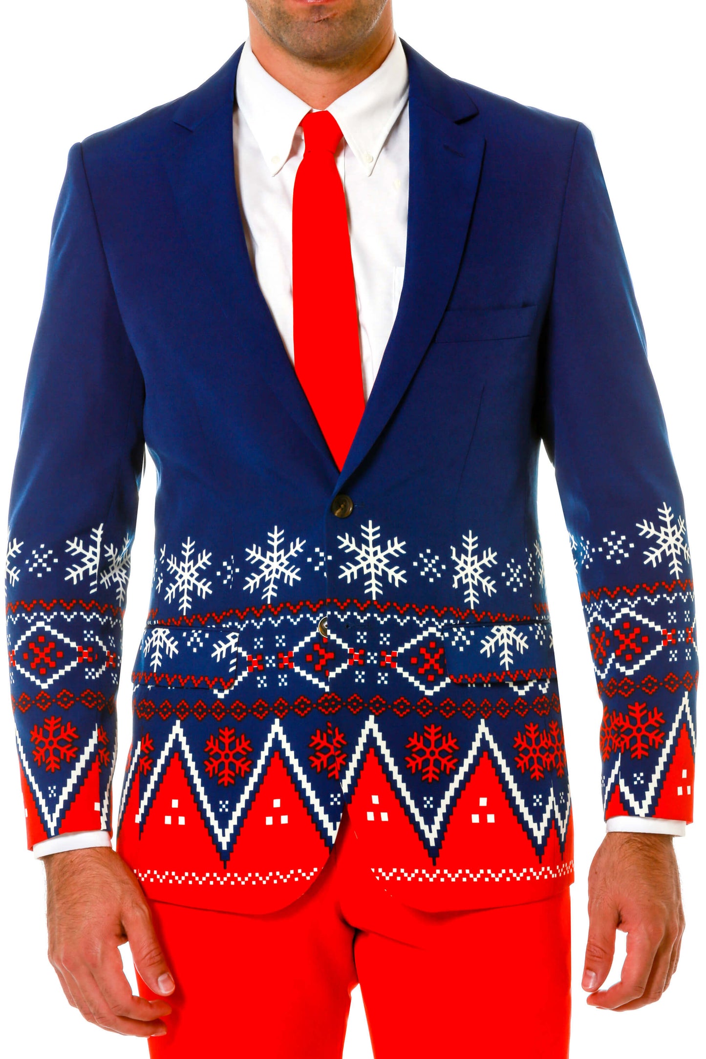  The Nordic Gentleman | Navy Fair Isle Ugly Christmas Suit