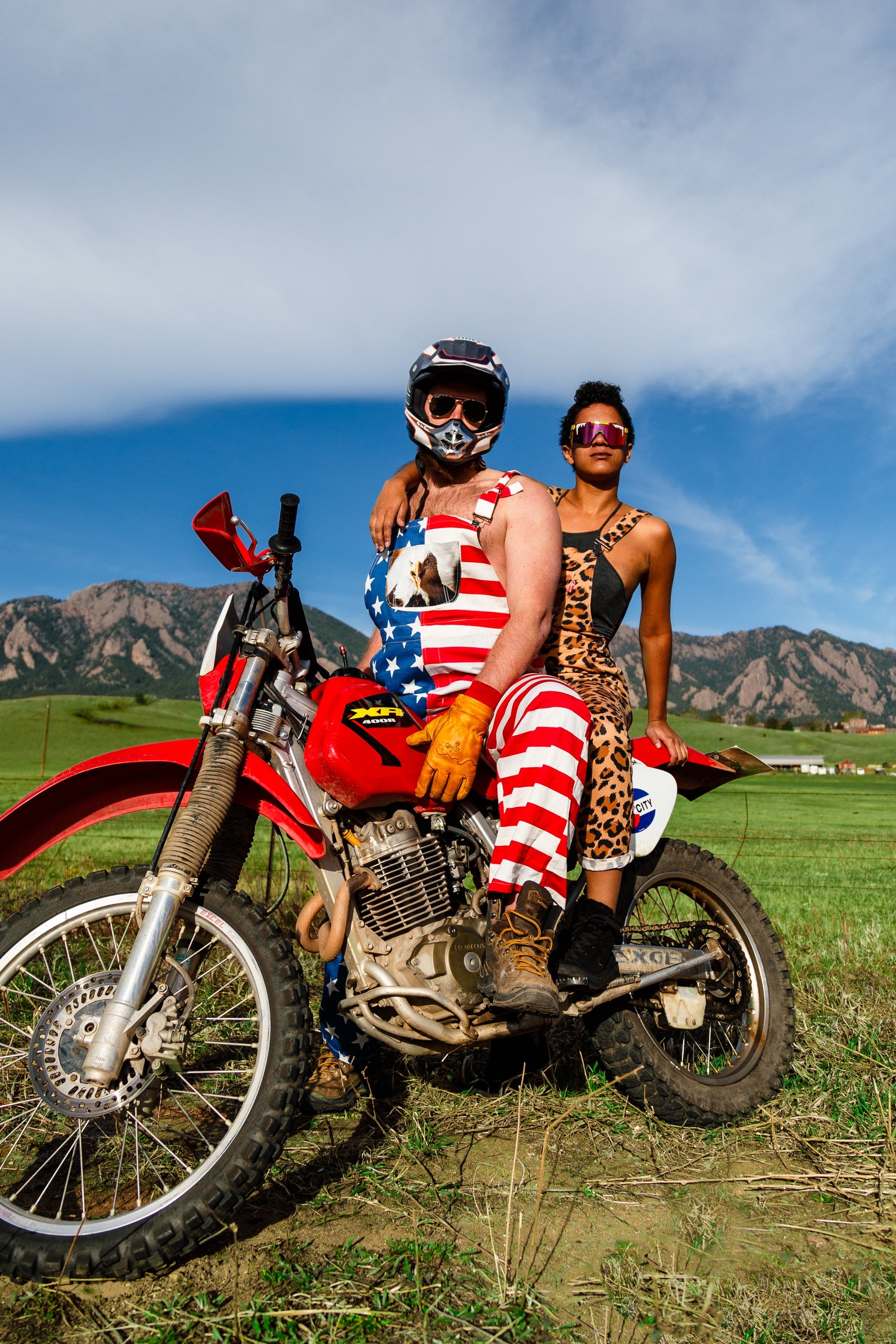  The Screamin Eagles | American Flag Overalls