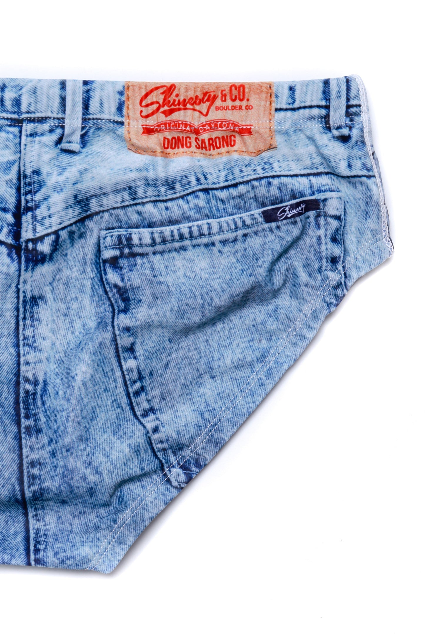  The Assid Washers | Faux-Denim Swim Brief