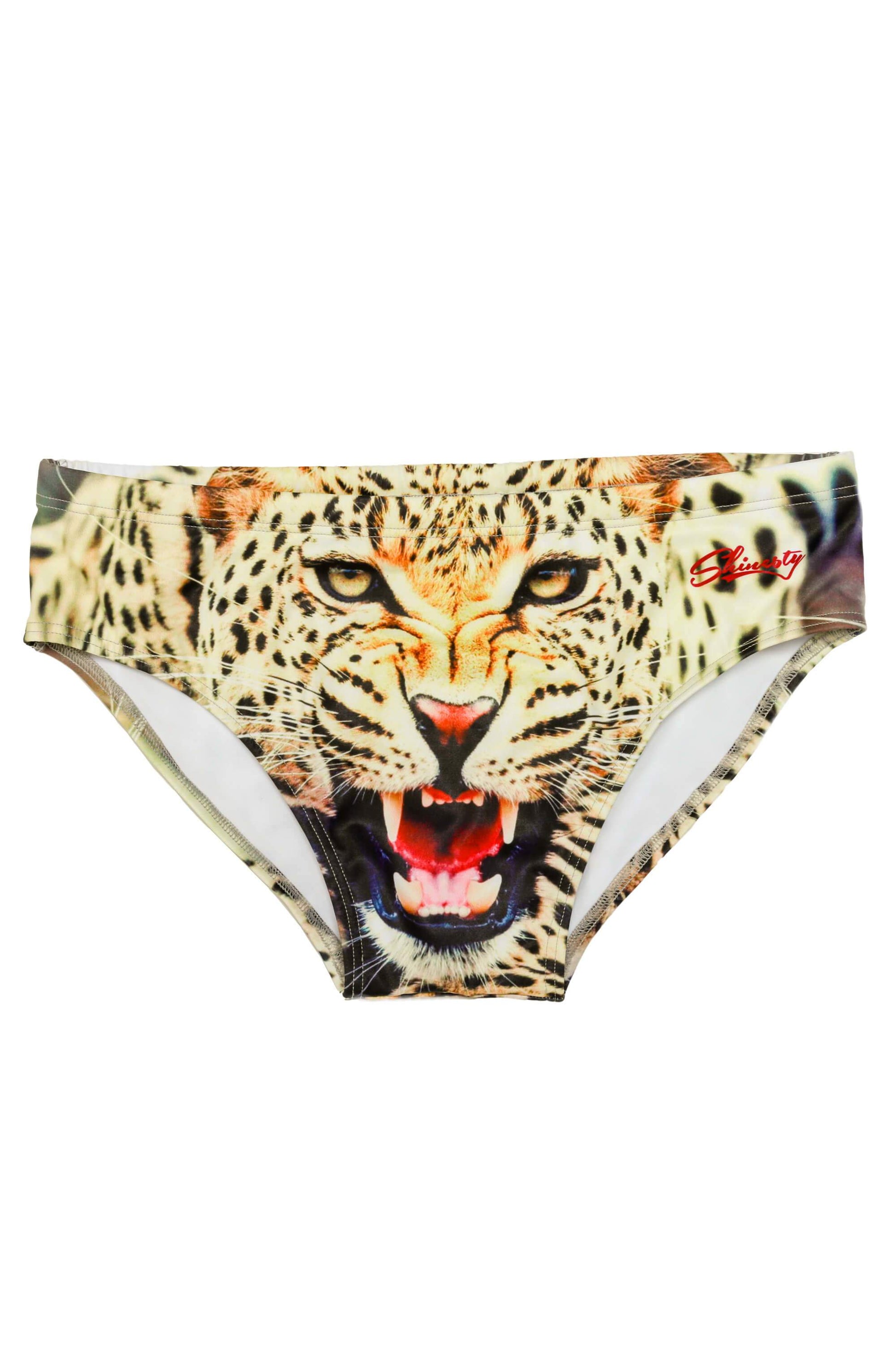  The Endangerous Leopard Print Swim Brief