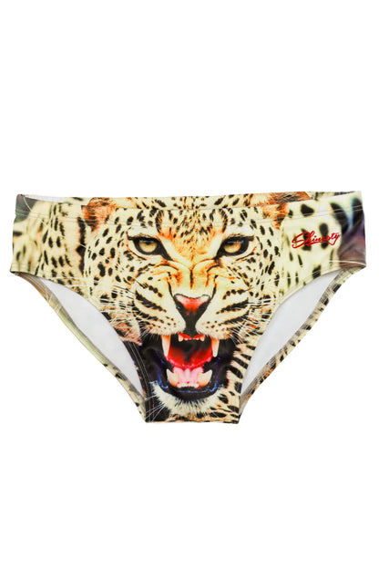  The Endangerous Leopard Print Swim Brief