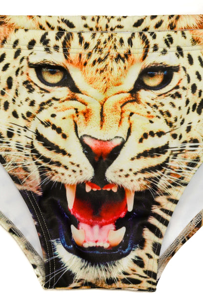  The Endangerous Leopard Print Swim Brief
