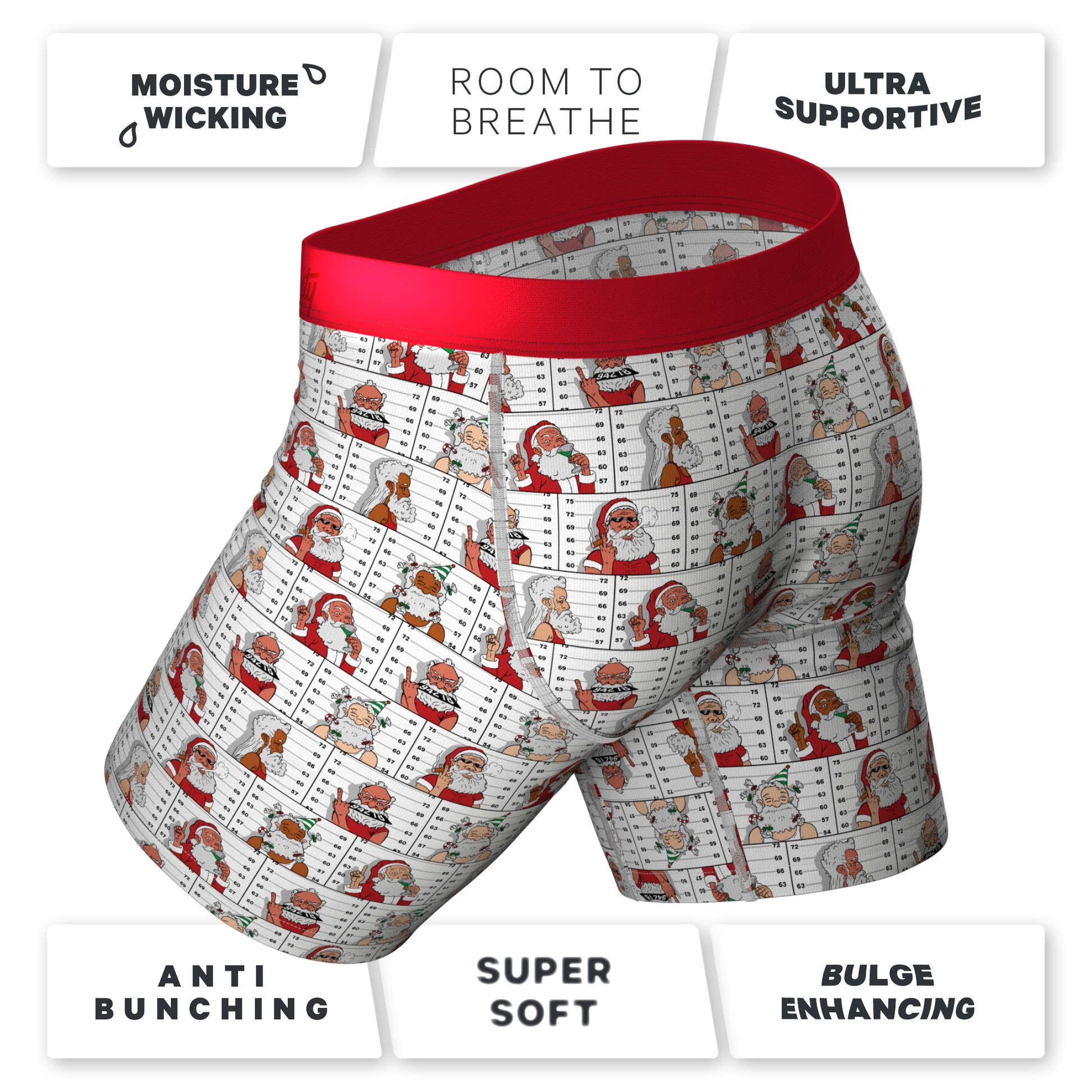  The Jailbird | Mugshot Long Leg Ball Hammock® Pouch Underwear With Fly