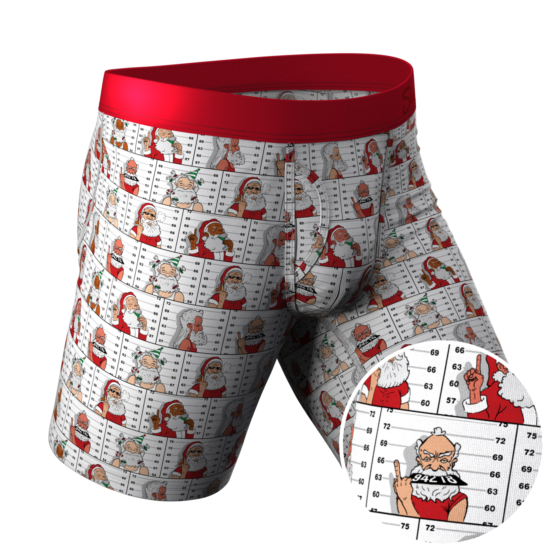  The Jailbird | Mugshot Long Leg Ball Hammock® Pouch Underwear With Fly