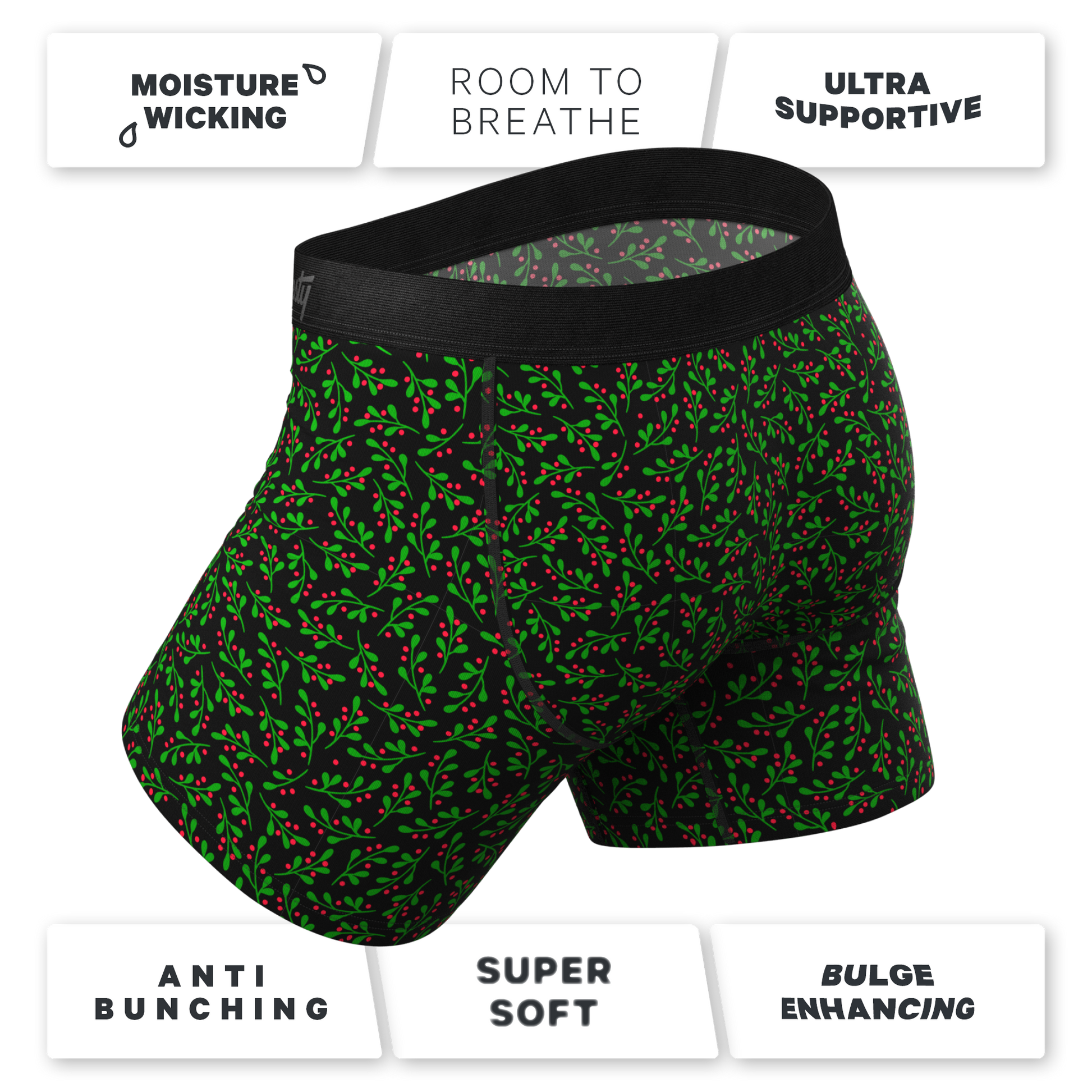  The Kiss Me There | Mistletoe Ball Hammock® Pouch Underwear