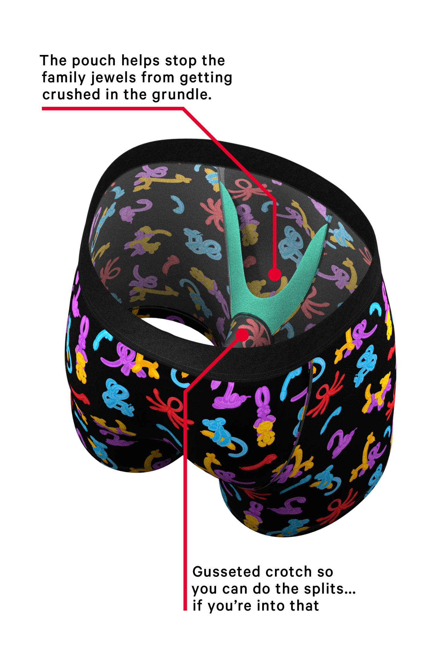  The Knot Tonights | Balloon Animal Ball Hammock® Pouch Underwear
