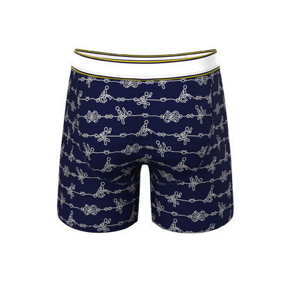  The Knotty Spots | Nautical Knots Ball Hammock® Pouch Underwear With Fly
