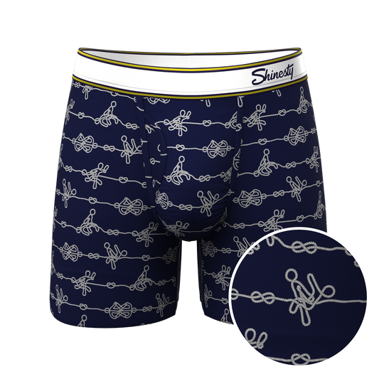  The Knotty Spots | Nautical Knots Ball Hammock® Pouch Underwear With Fly