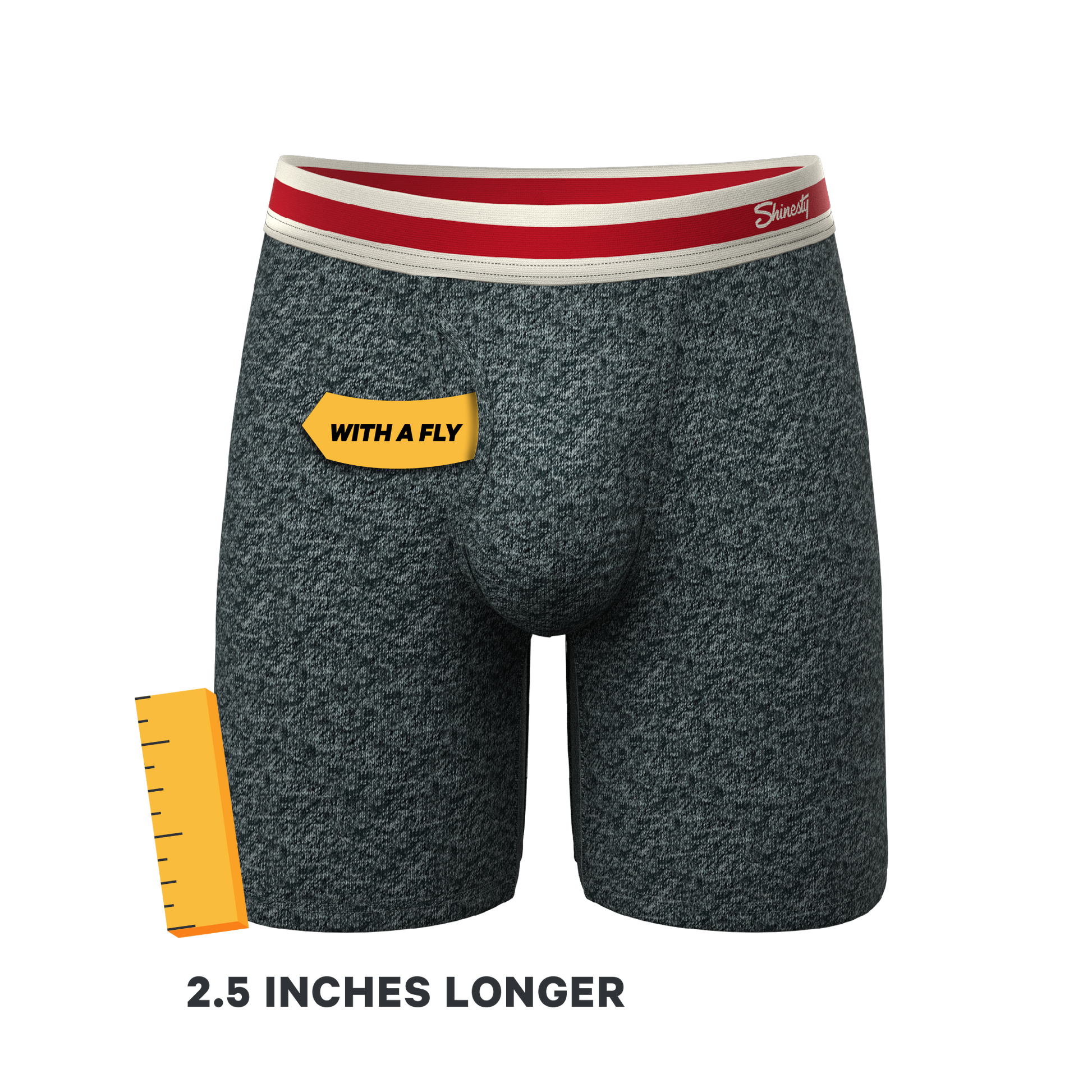  The Koala Camo | Heather Grey Long Leg Ball Hammock® Pouch Underwear With Fly