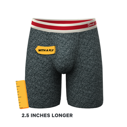  The Koala Camo | Heather Grey Long Leg Ball Hammock® Pouch Underwear With Fly