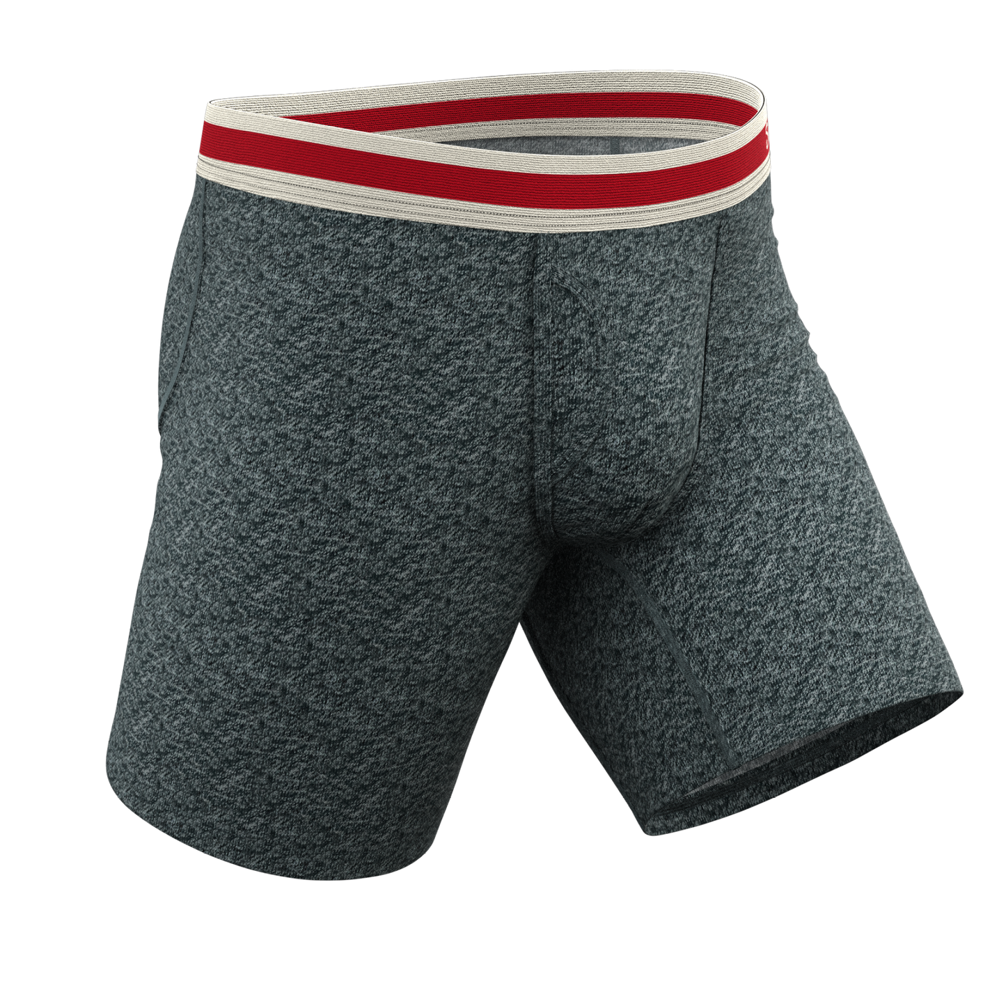  The Koala Camo | Heather Grey Long Leg Ball Hammock® Pouch Underwear With Fly