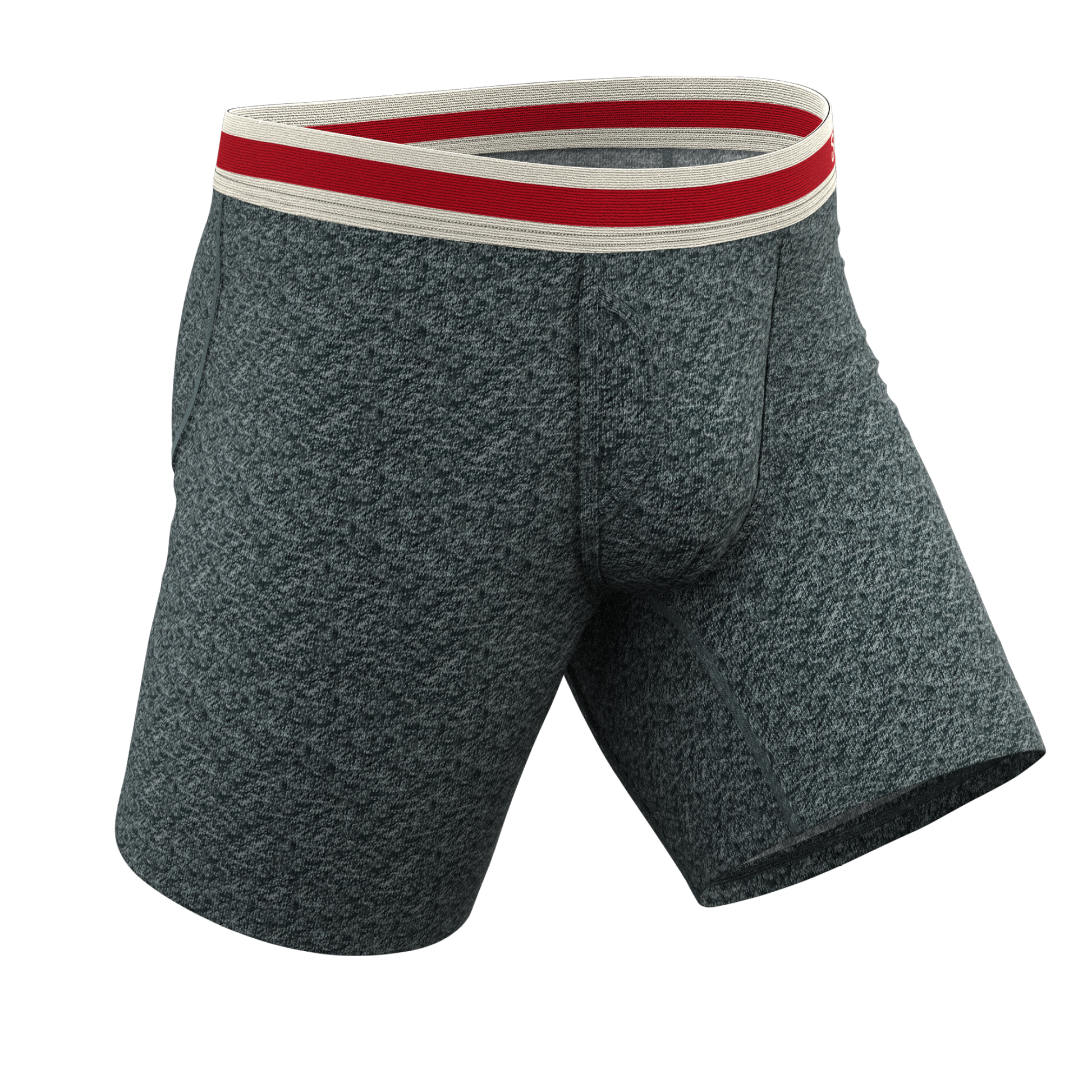  The Koala Camo | Heather Grey Long Leg Ball Hammock® Pouch Underwear With Fly