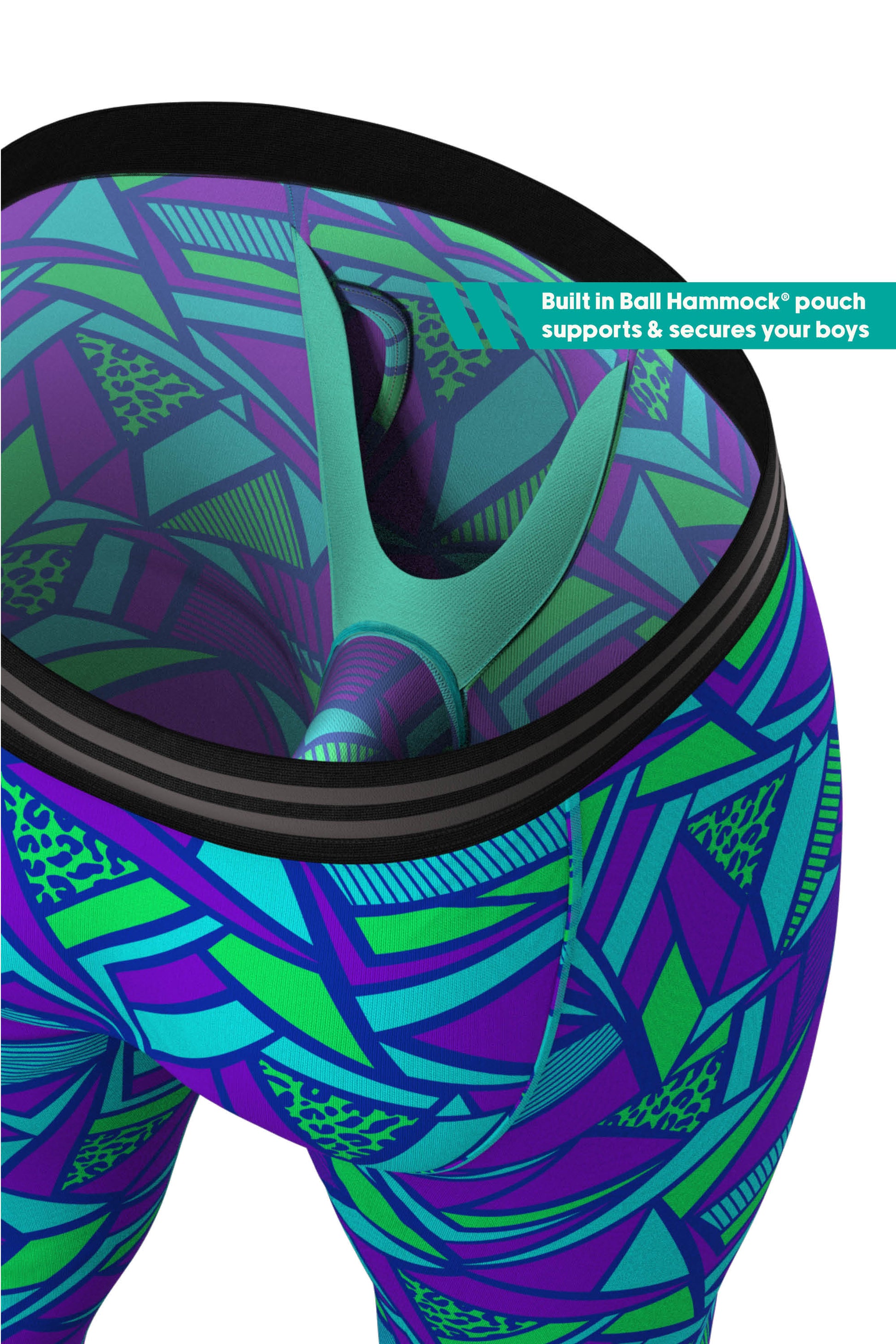  The Le Tootski | Neon Rave Ball Hammock® Long Johns