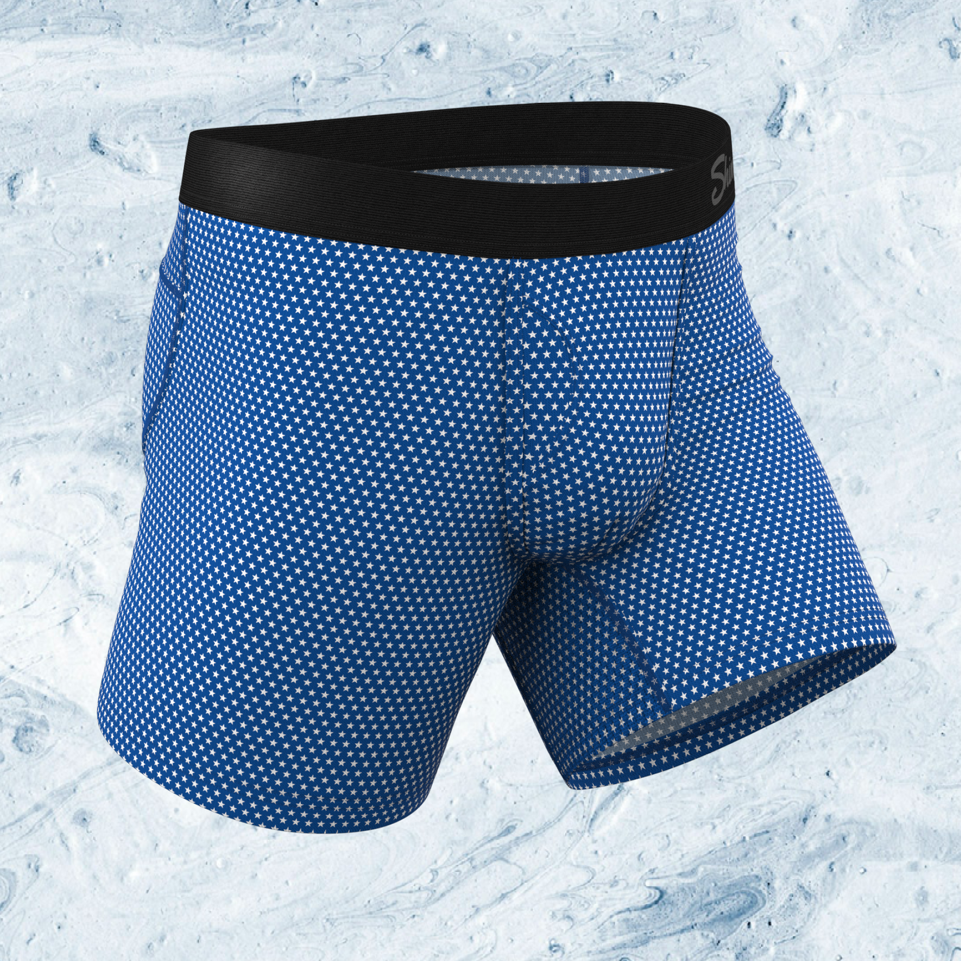  The Manhattan Man | Light Blue Stars ParadICE™ Cooling Ball Hammock® Underwear