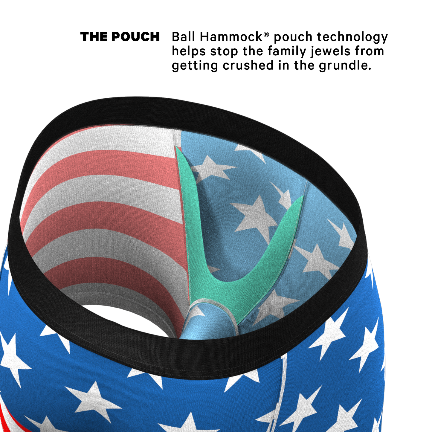  The Mascot | American Flag Ball Hammock® Pouch Underwear