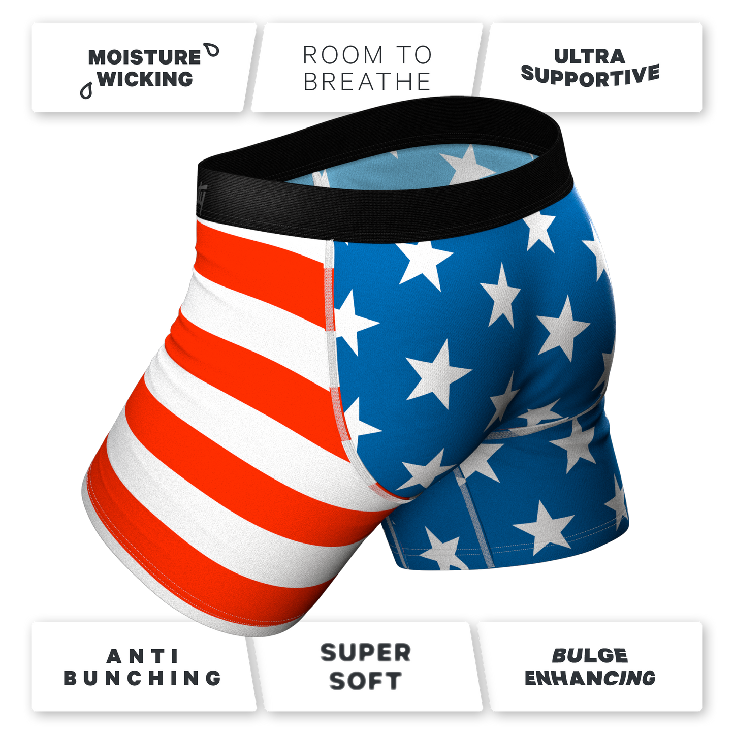  The Mascot | American Flag Ball Hammock® Pouch Underwear