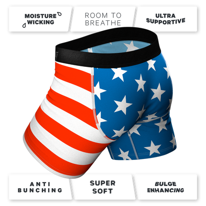  The Mascot | American Flag Ball Hammock® Pouch Underwear