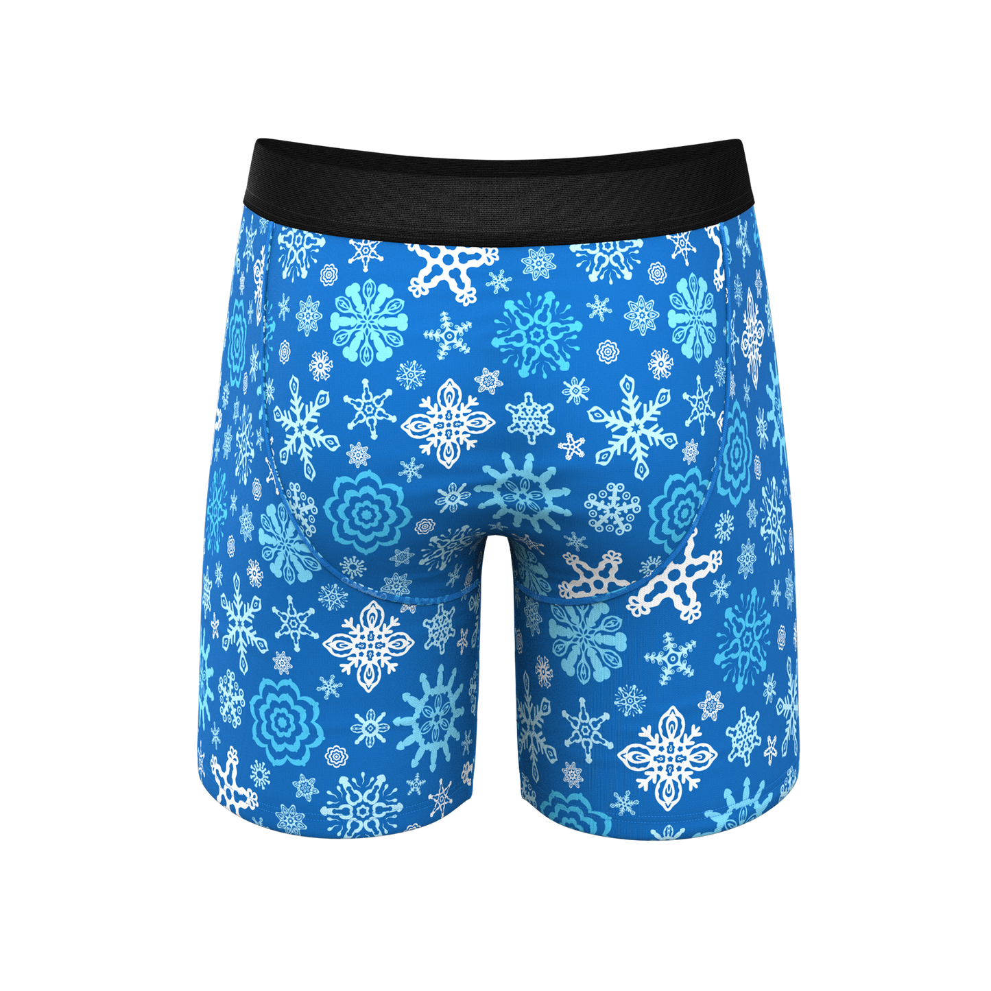  The Melt In Your Mouth | Glow In The Dark Naughty Snowflakes Long Leg Ball Hammock® Pouch Underwear With Fly