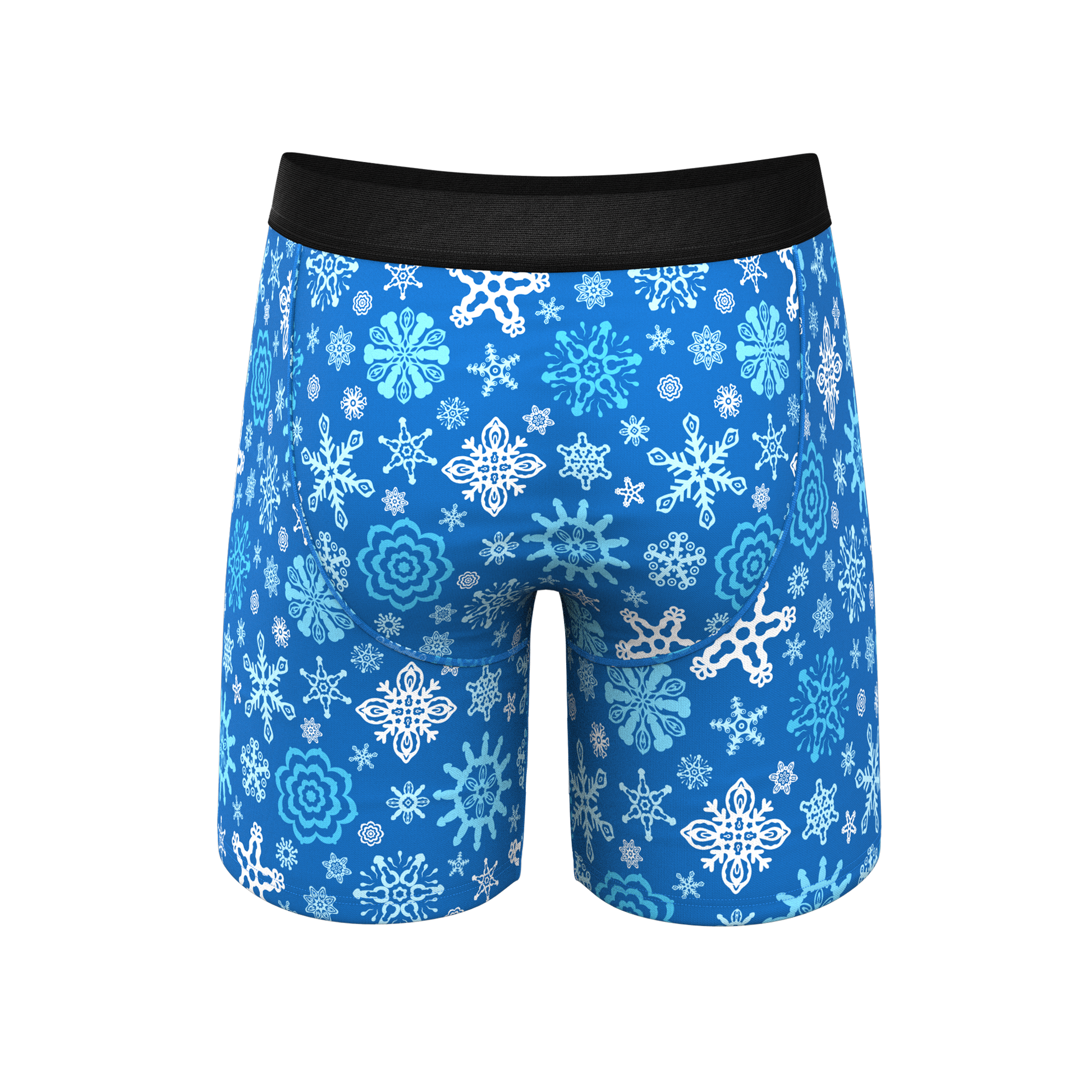  The Melt In Your Mouth | Glow In The Dark Naughty Snowflakes Long Leg Ball Hammock® Pouch Underwear With Fly