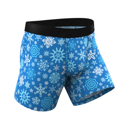  The Melt In Your Mouth | Glow In The Dark Naughty Snowflakes Ball Hammock® Pouch Underwear
