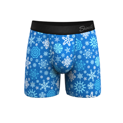  The Melt In Your Mouth | Glow In The Dark Naughty Snowflakes Ball Hammock® Pouch Underwear
