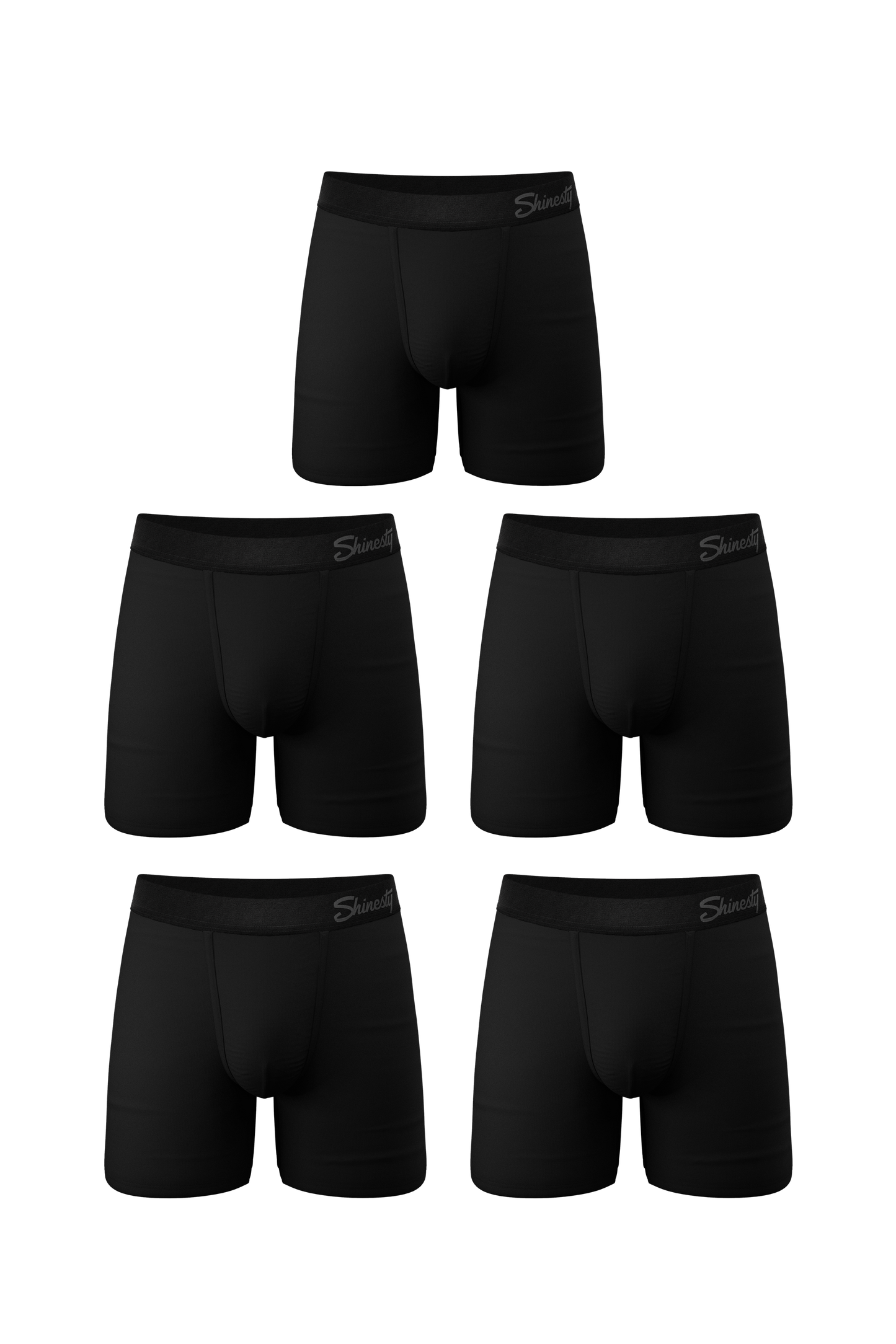  The Midnight Rider | Black Ball Hammock® Pouch Underwear With Fly 5 Pack