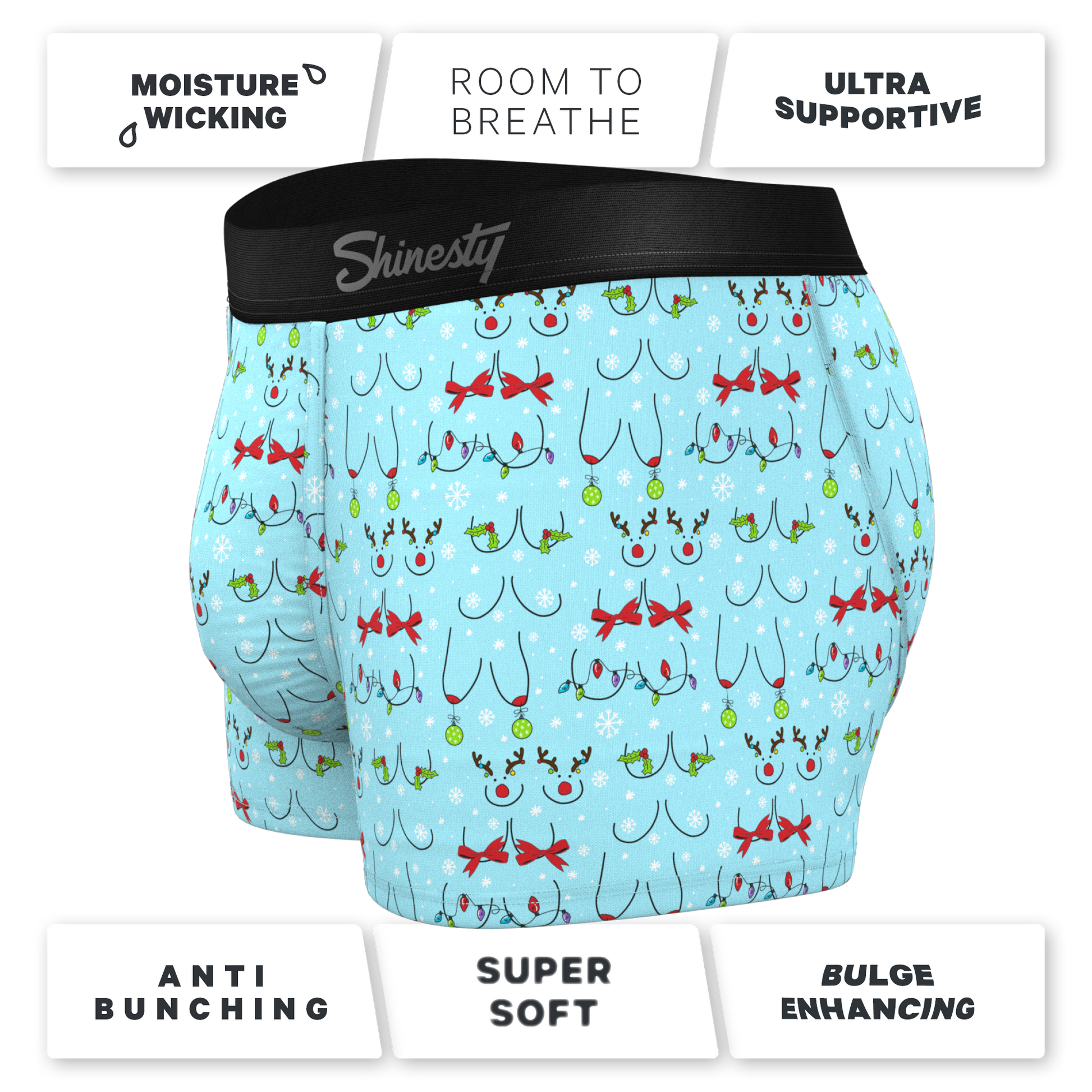  The Mistletits | Christmas Bust Ball Hammock® Pouch Trunks Underwear