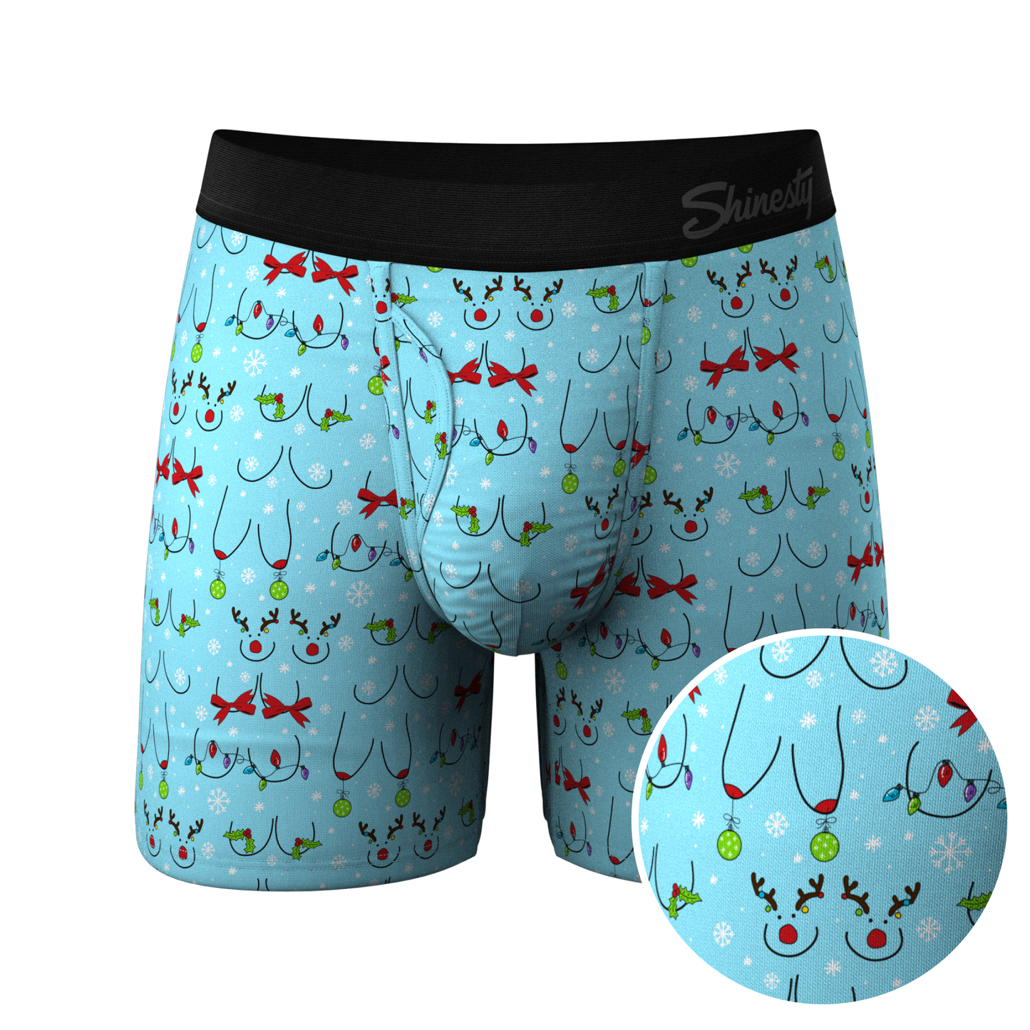  The Mistletits | Christmas Bust Ball Hammock® Pouch Underwear With Fly