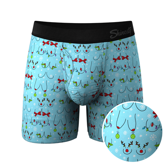  The Mistletits | Christmas Bust Ball Hammock® Pouch Underwear With Fly