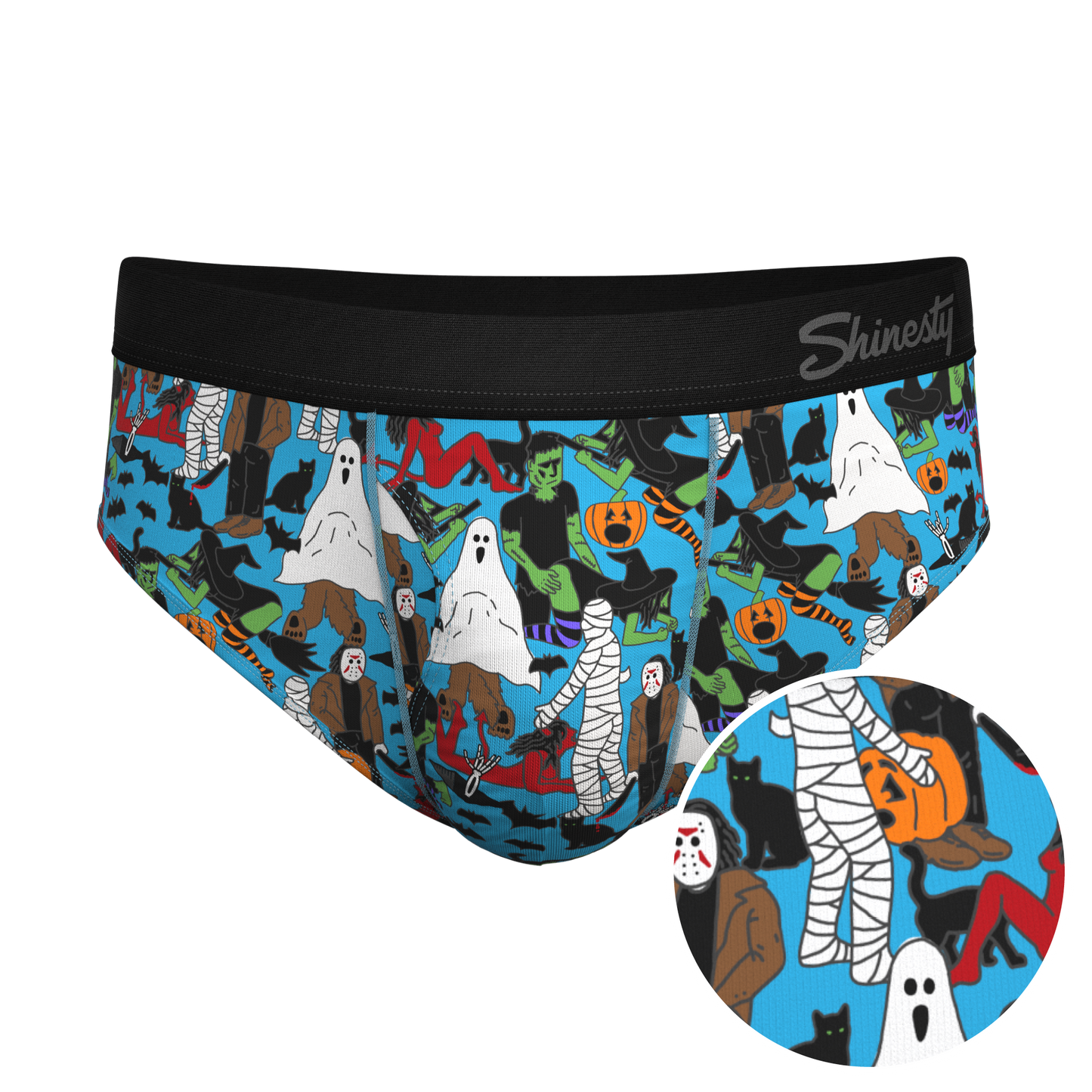  The Monster Smash | Halloween Characters Ball Hammock® Pouch Underwear Briefs