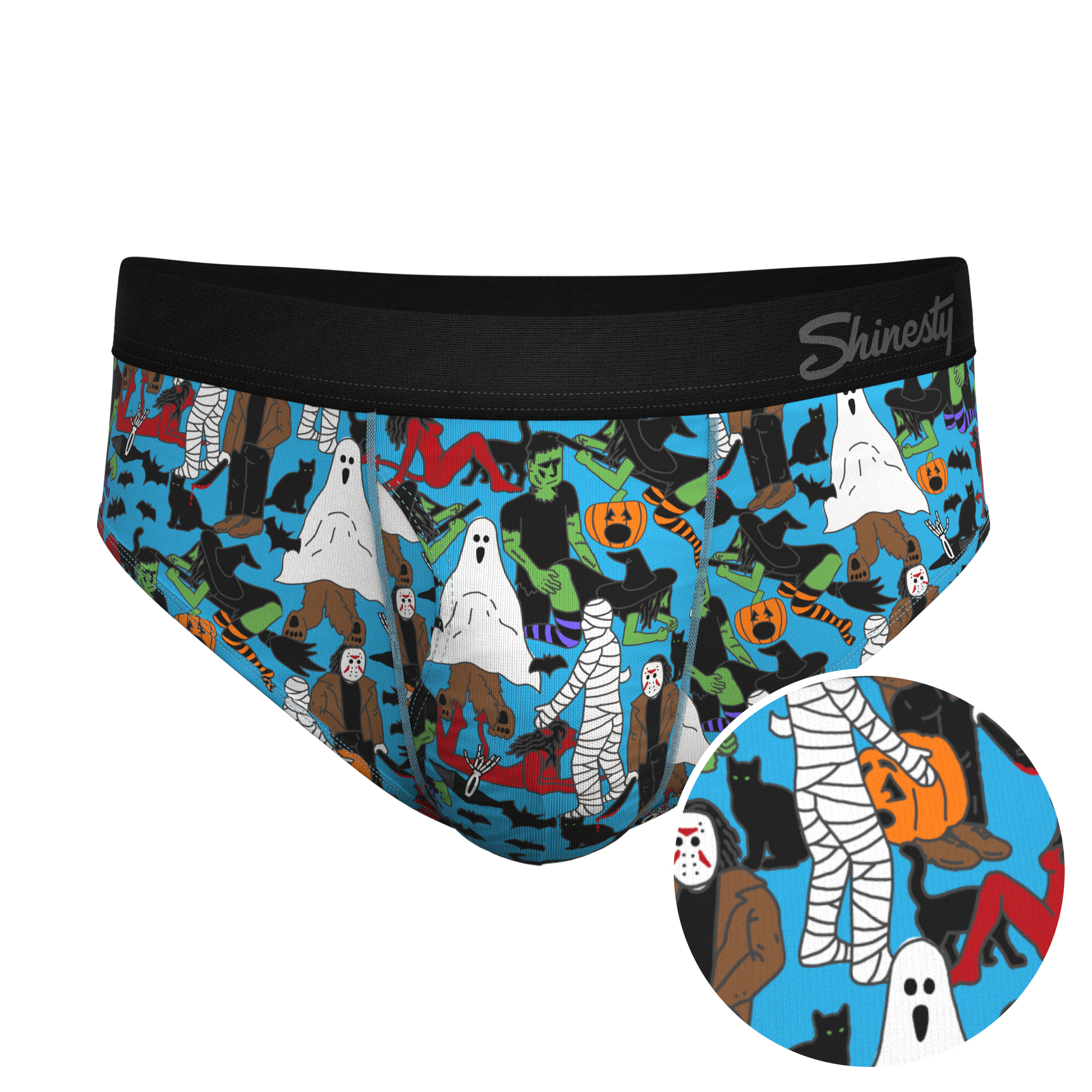  The Monster Smash | Halloween Characters Ball Hammock® Pouch Underwear Briefs