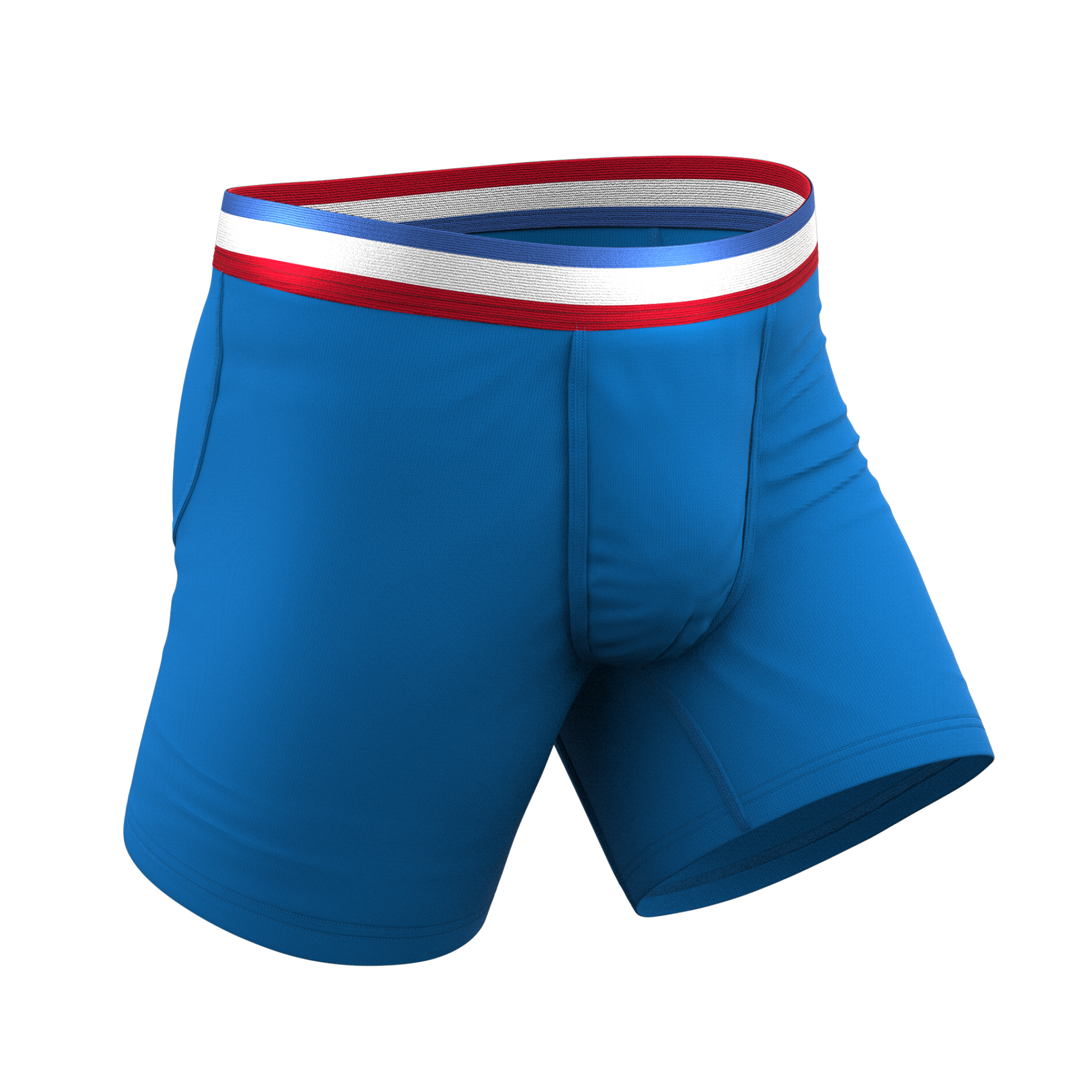  The Morning Glory | Blue With USA Waistband Ball Hammock® Pouch Underwear