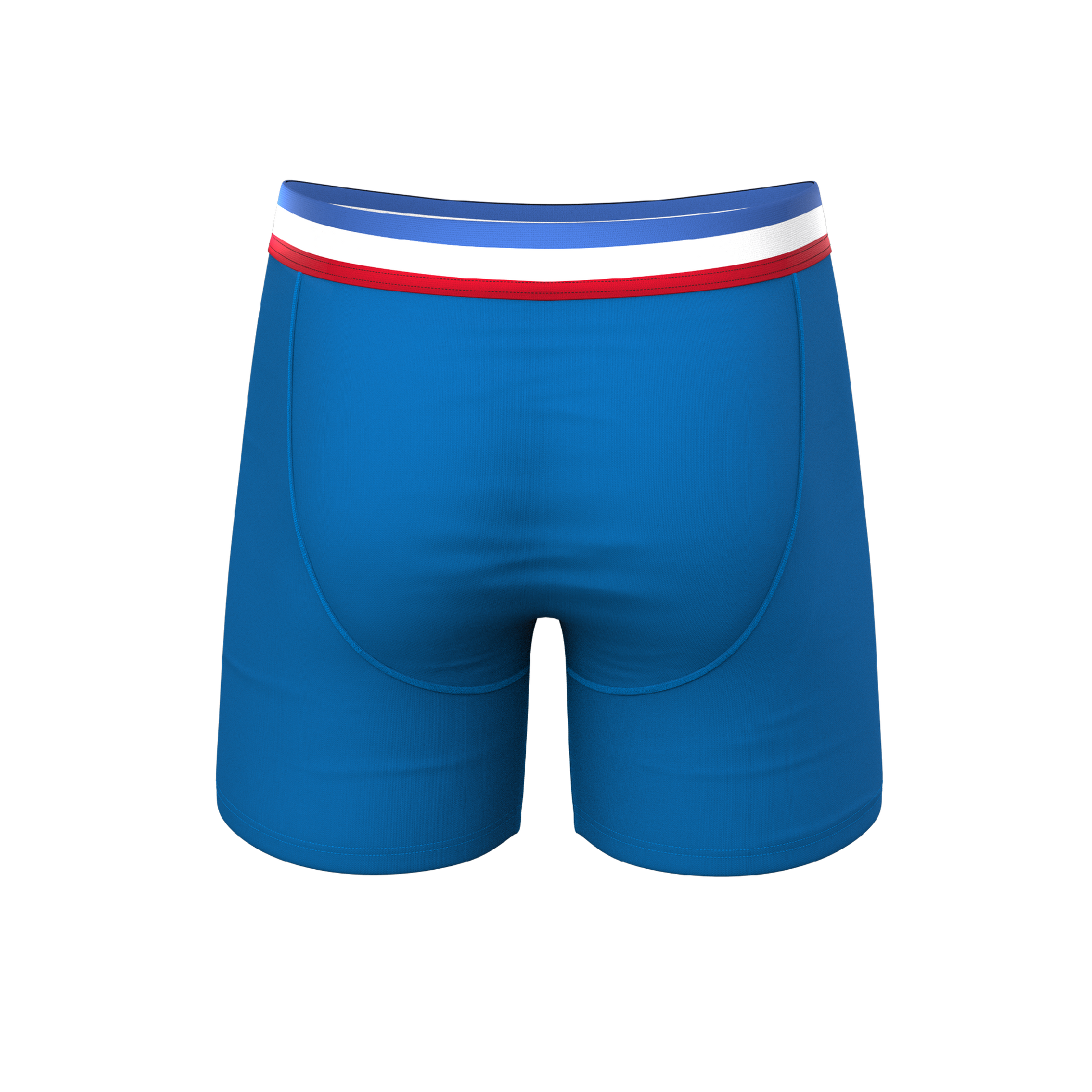  The Morning Glory | Blue With USA Waistband Ball Hammock® Pouch Underwear