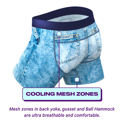 The Never Nude | Denim ParadICE™ Cooling Ball Hammock® Pouch Underwear