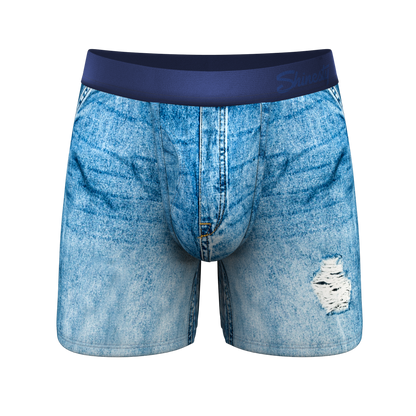  The Never Nude | Denim ParadICE™ Cooling Ball Hammock® Pouch Underwear