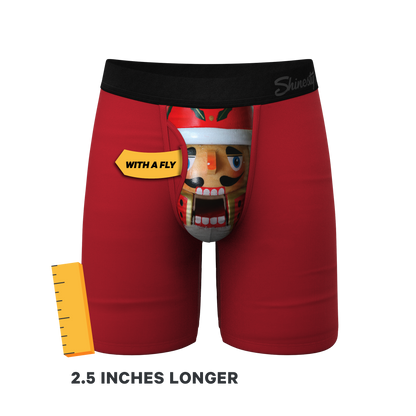  The Nutcrack-Him | Nutcracker Christmas Long Leg Ball Hammock® Pouch Underwear With Fly