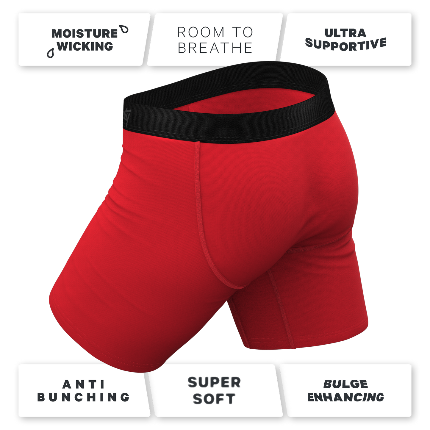  The Nutcrack-Him | Nutcracker Christmas Long Leg Ball Hammock® Pouch Underwear With Fly
