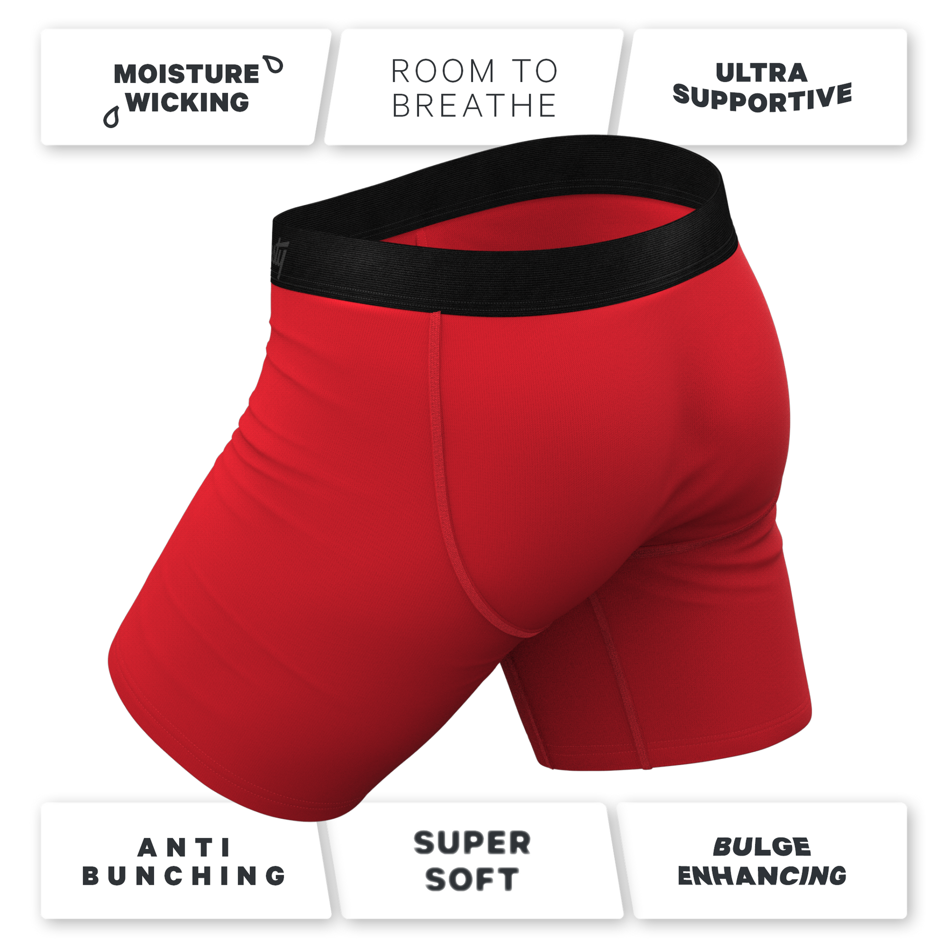  The Nutcrack-Him | Nutcracker Christmas Long Leg Ball Hammock® Pouch Underwear With Fly