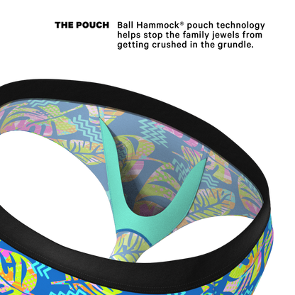  The Oahu Rendezvous | Tropical Leaves Ball Hammock® Pouch Underwear Briefs