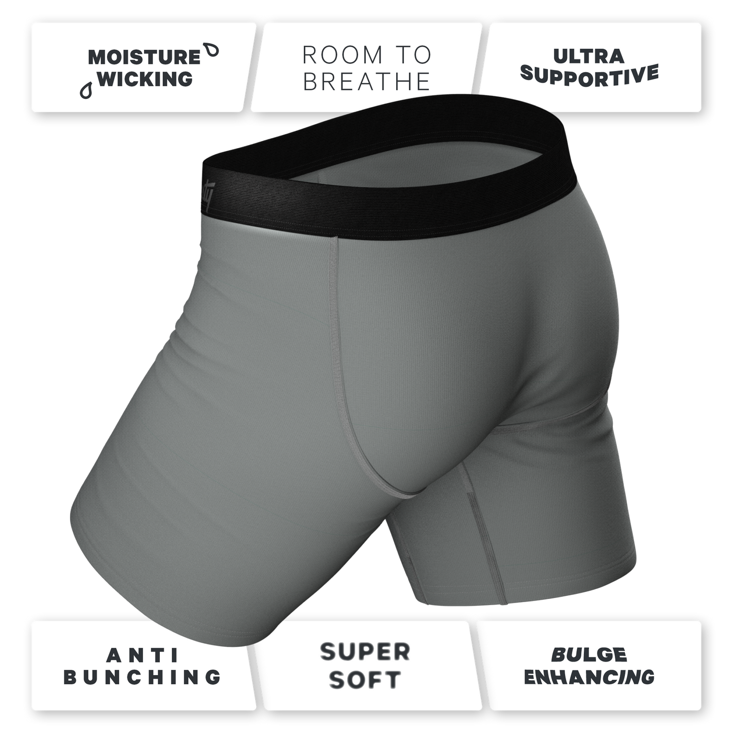  The Panty Dropper | Long Leg Ball Hammock® Pouch Boxers With Fly 3 Pack
