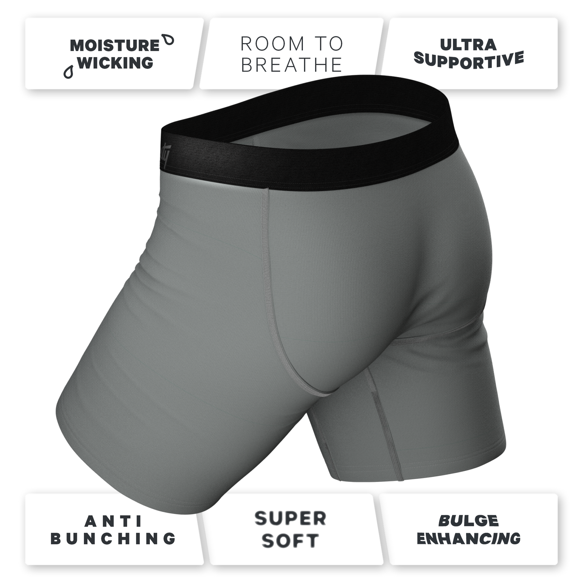  The Panty Dropper | Long Leg Ball Hammock® Pouch Boxers With Fly 3 Pack