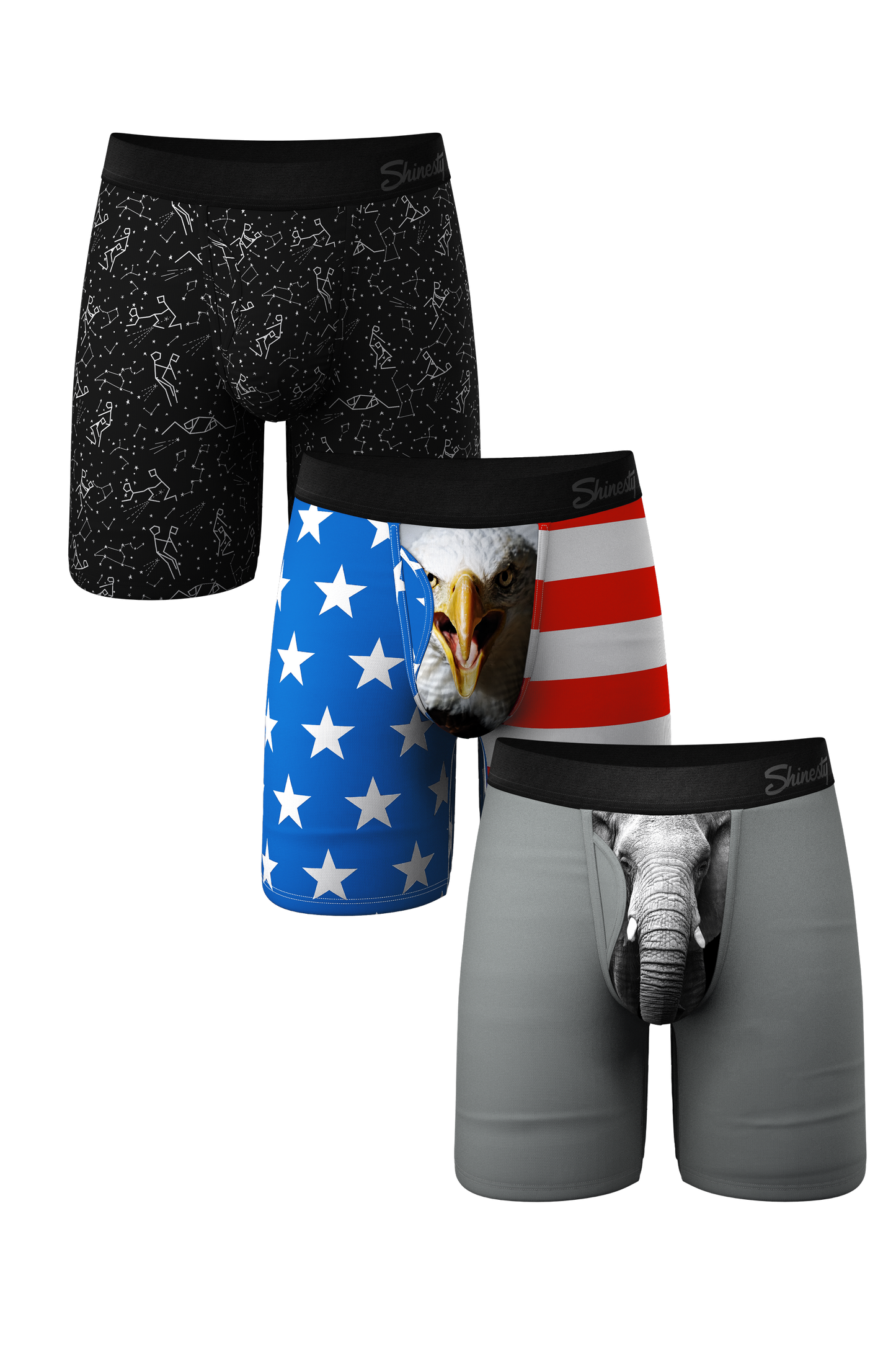  The Panty Dropper | Long Leg Ball Hammock® Pouch Boxers With Fly 3 Pack